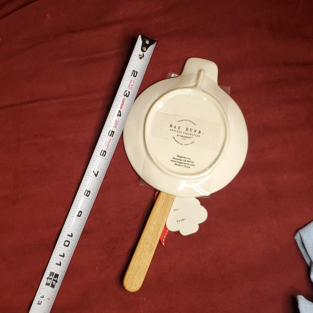 Rae Dunn‎ Wooden Spoon and Ceramic Holder Set